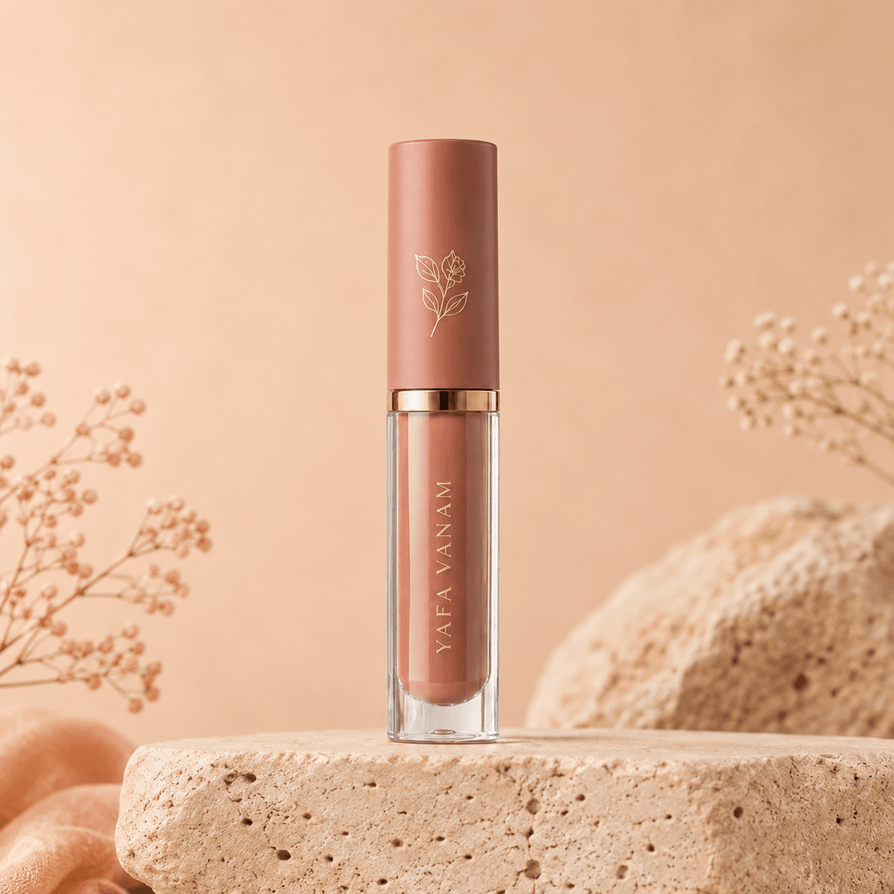 YAFA VANAM Riverrose Lip Color in shade Petal Nude